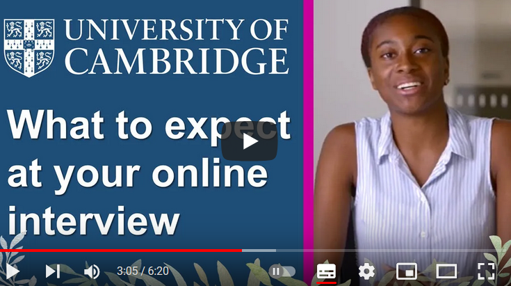 Sample Interview Films | Christs College Cambridge